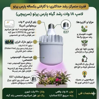 راهنمای انتخاب لامپ رشد گیاه بر اساس نوع گیاه | پارس پرتو