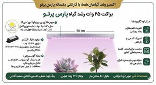 لامپ رشد گیاه چیست؟ راهنمای انتخاب چراغ رشد گیاه LED | پارس پرتو